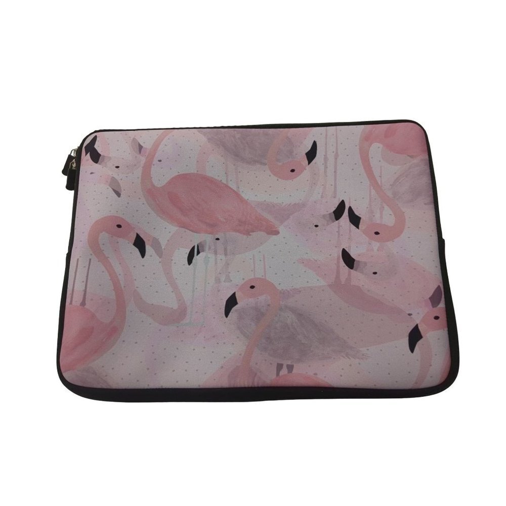 Flamingo‎ Laptop Computer Sleeve Pink Neoprene 15 Inch